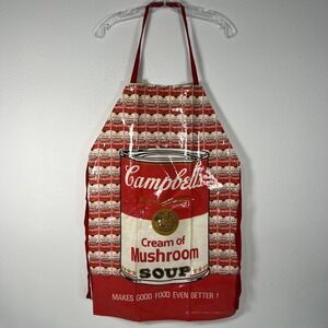 Campbell's Soup Pop Art APRON Cream of Mushroom Vintage 1983